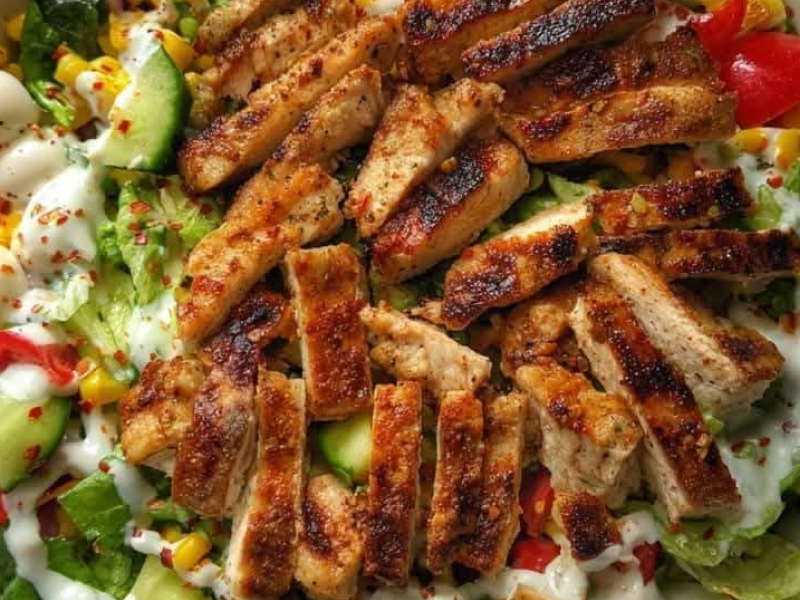 Grilled chicken & salad